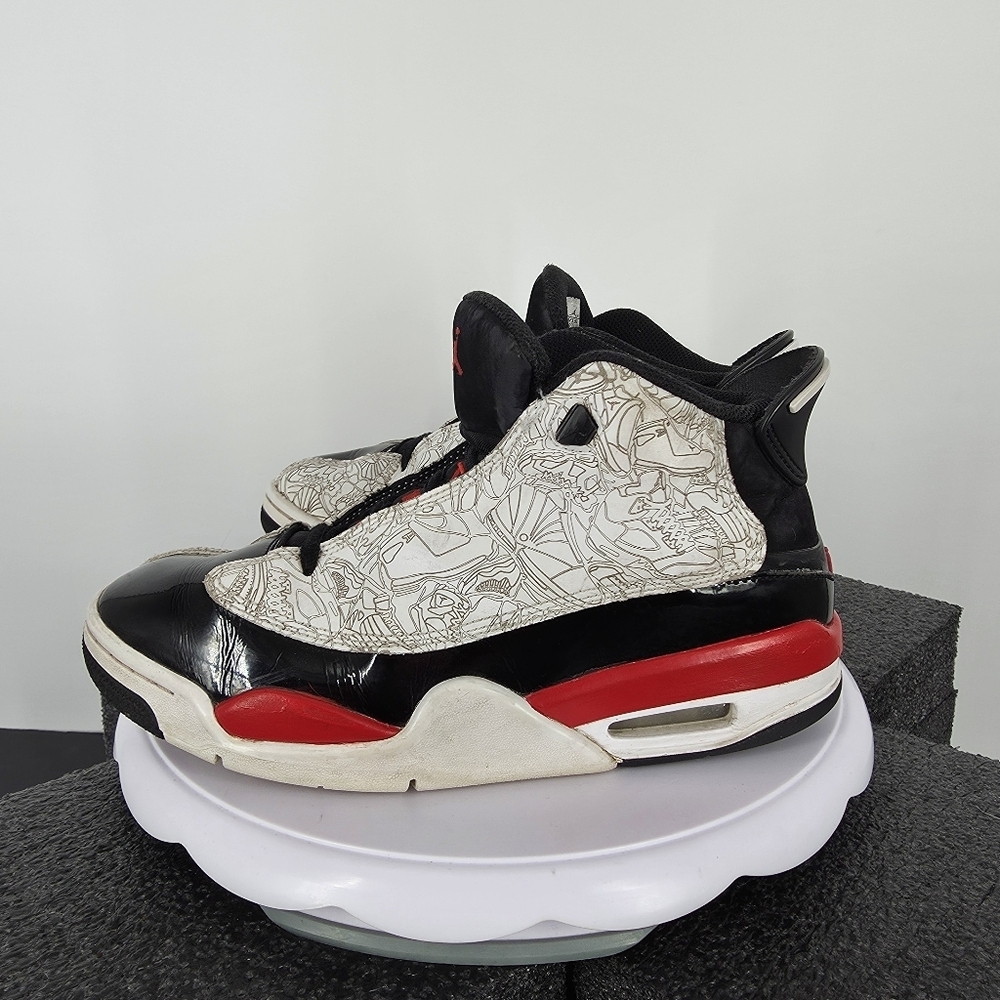 Jordan Dub Zero GS Fire Red White Black Laser Size 7Y 8.5 W Shoes DV1360-162